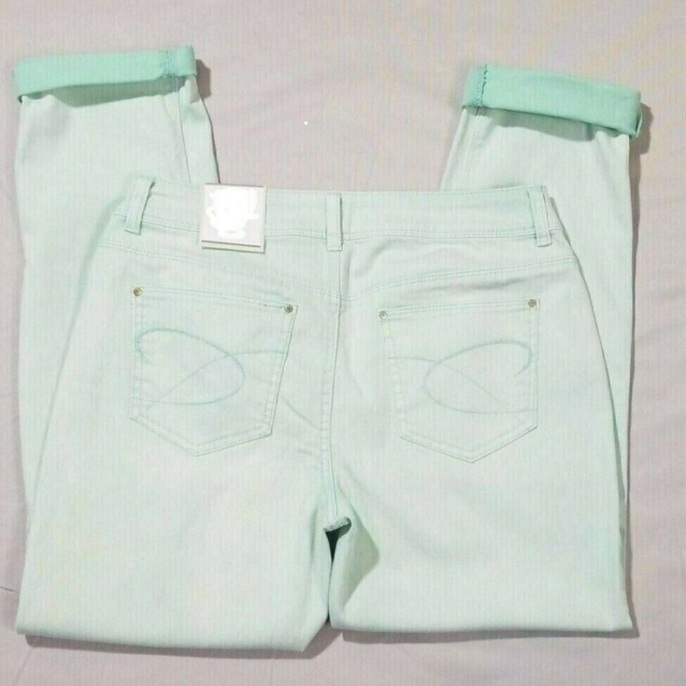 Chico's Platinum Pants Jeans Roll Cuff